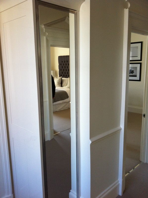 Full-length wardrobe mirror fitted in Hanwell home
